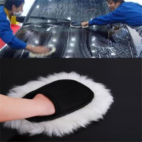 Car Styling Automotive Car Cleaning Car Brush Cleaner Wool Soft Car Washing Gloves Cleaning Brush Motorcycle Washer Care