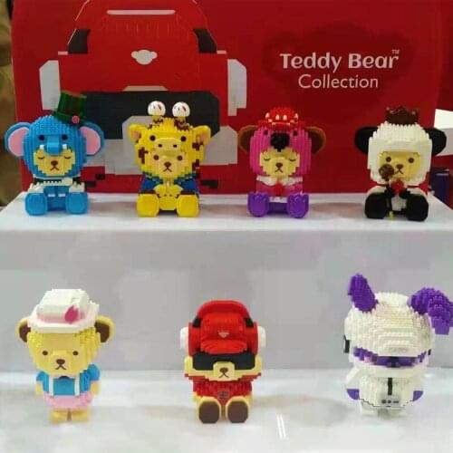 Balody Bear Mini Diamond Building Blocks Bricks Cute Cartoon Bear 3D Model Educational Toys For Children Birthday Gift