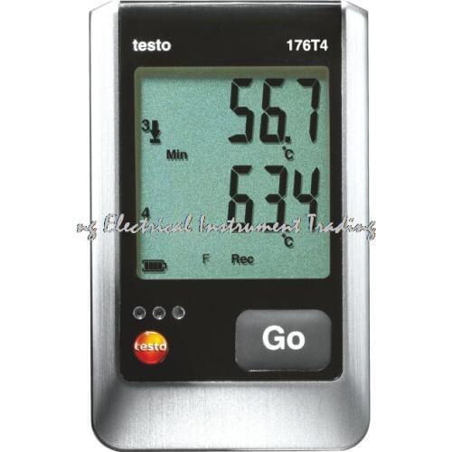 Fast arrival TESTO testo 176 T4 - Temperature data logger 2 million readings -200-1000C