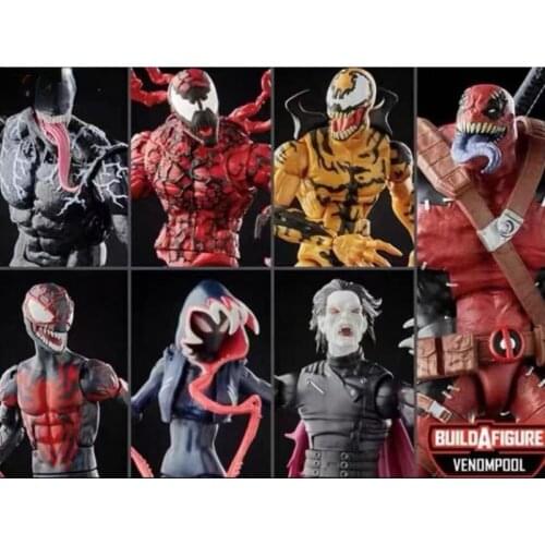 Hasbro The Avengers Anime Figure Venom Deadpool Gwen Howl Myers Vampire Desktop Decorations Museum Frame Model Collectable