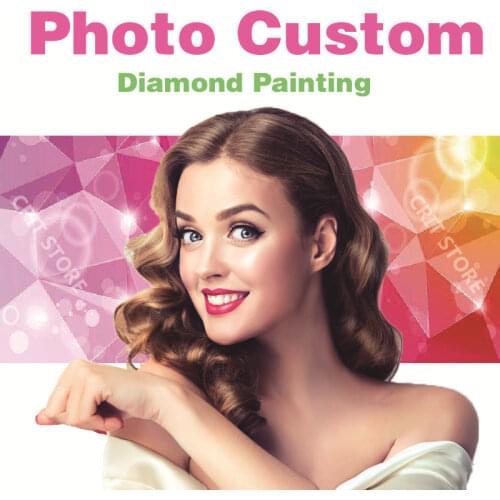 Photo Custom Diamond Painting Cross Stitch Full Square Picture of Rhinestone DIY Diamond Mosaic Diamond Embroidery Sale