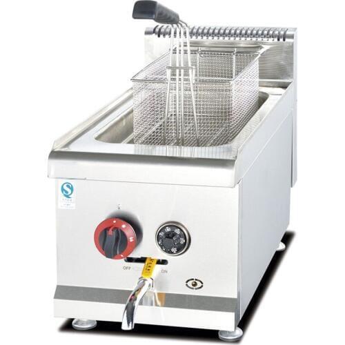 GF-71A 14L/Tank KFC potato gas fryer Vertical Gas Temperature controlled Fryer