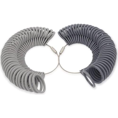 HK/US Four-Way Measure Ring Sizers Plastic Finger Ring Sizing Measuring Tool Finger Gauge Kit Jewellery Sizing Tools