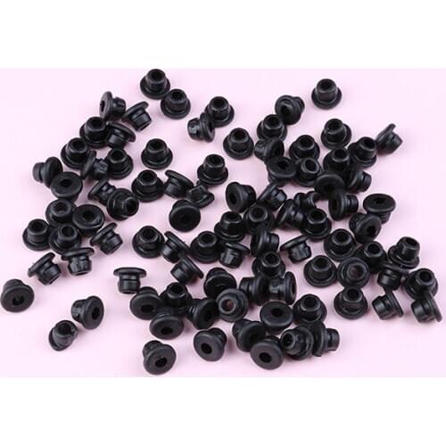 For Tattoo Machine Needles Armature Bar Supply 100/200 pc Rubber Grommets Nipples