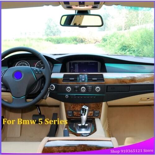 Real Carbon Fiber（ soft ） Product Car Interior Protective Sticker Paste Type For Bmw 5 Series E60/E61 2004-2020 Car Accessories