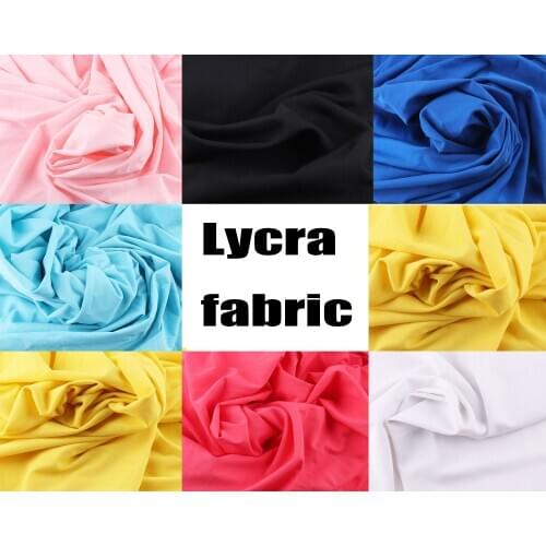 Lycra fabric sewing spandex fabric Lycra knit Stretch Fabric Light Weight Apparel Craft Fabric DIY fabric