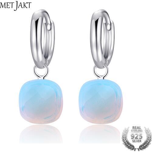 MetJakt Women's Silver Earrings