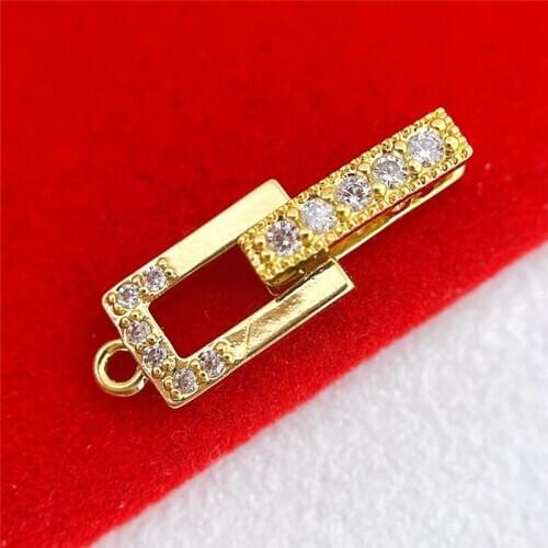 Fashion Beads Pearls Bracelets Metal Clasps Accessories Findings Women Jewelry Making DIY Golden/Silvery Connector Clasps