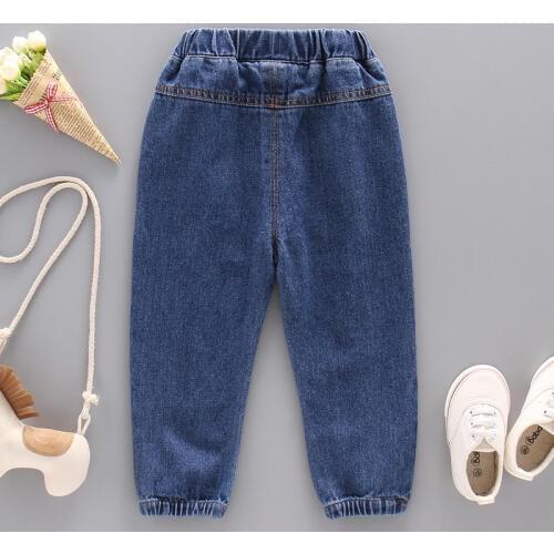 IENENS 2-7Y Fashion Boys Casual Jeans Trousers Baby Toddler Boys Denim Pants Kids Children Slim Long Pants Bottoms Clothing