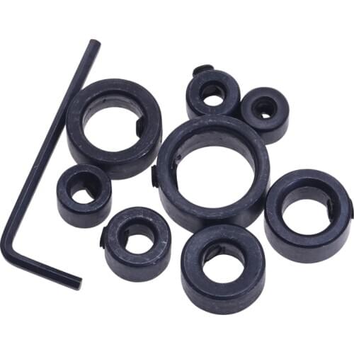 8Pcs Countersink Drill Bit Set Adjustable Depth Stop Collar Drilling DIY Woodworking Tools