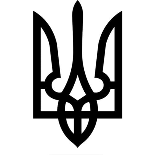 Hot Sell Emblem of Ukraine Car Stickers Lovely KK Vinyl for Car Window Auto Mirror Motorcycle Decals Car Decoration KK18*10cm