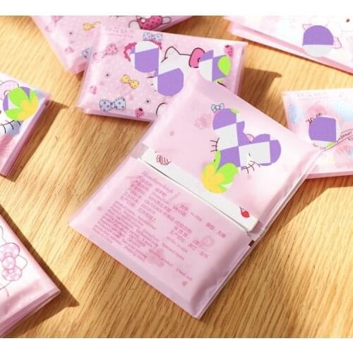 90packs kawaii girls portable handkerchief tissue paper disposable napkin