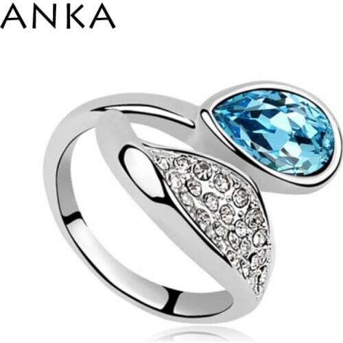 New Rings High Quality Ring Jewelry Nickel Free Rhodium Plated Main Stone Crystals from Austria Alternate With Lines #94771