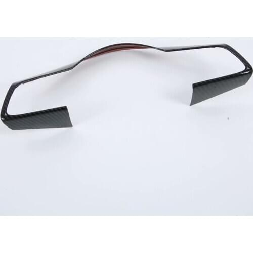 For Kia Ceed 3 Cee'd Cee d SW 2018 2019 2020 Steering Wheel Trim Interior Frame Decoration Car Accessories ABS Carbon Fiber