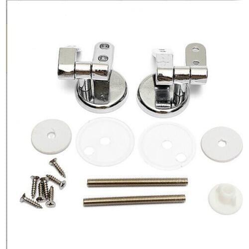 Bathroom Zinc Alloy Toilet Lid Hinge With Screw Accessories Hotel Aggravated Toilet Accessories
