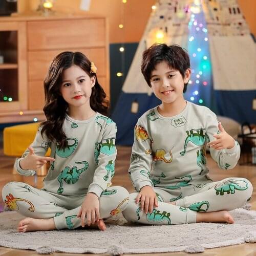 Children Pajamas Boys Totoro Cotton Clothes Pants Set Cartoon Sleepwear Kids Pajamas For Girls Toddler Baby Outfits Child Pyjama