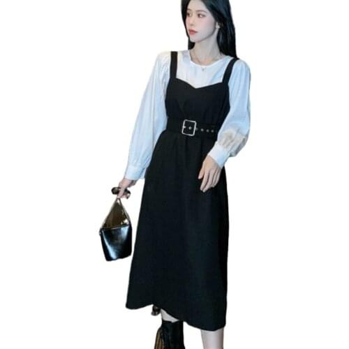 BA Sleeveless Dresses Women Spaghetti Strap High Waist Sashes Streetwear Chic Vestidos Leisure Cool Girls Female Korean Style