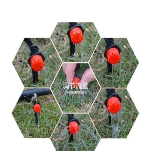 100pcs/set Sprinkler Garden Irrigation Micro Flow Dripper Drip Head Irrigation Sprinklers Adjustable Water Dripper Head