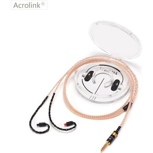 Acrolink IM50 4.4 XLR DIY Earphone Pcocc Audio Cable Repair Replacement Headphone with 16 cores knitting