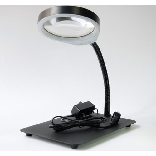 LED Magnifying Lamp 10X Magnifier and Table Desk Lamp Integrity Wholesale Electronic Magnifying Glass for Reading, Repair