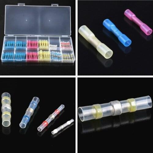 Heat shrinkable waterproof solder ring sleeve solder ring heat shrinkable ,welding sealed butt electric connector 150 pcs/box