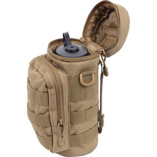 Outdoors Molle Water Bottle Pouch Tactical Gear Kettle Waist Shoulder Bag for Army Fans Climbing Camping Hiking Bags
