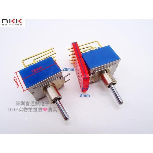 [VK] Japan NKK D2 D-2032H toggle switch shook head Toggle switch 9 feet 2 files 0.4VA MAX28V