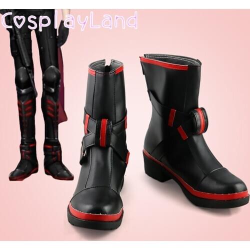 Vtuber Kuzuha Cosplay Boots Shoes Leather Shoes Cosplay Accessories Halloween Party Shoes for Men Shoes