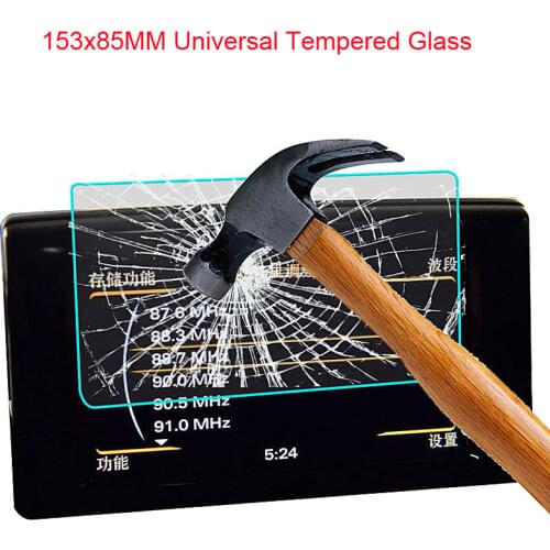 Premium Tempered Glass LCD Guard 153*85 for WeCooL BDF Irulu tablet Car DVD GPS PDA MP4 Video 9H Tempered Glass Screen Protector
