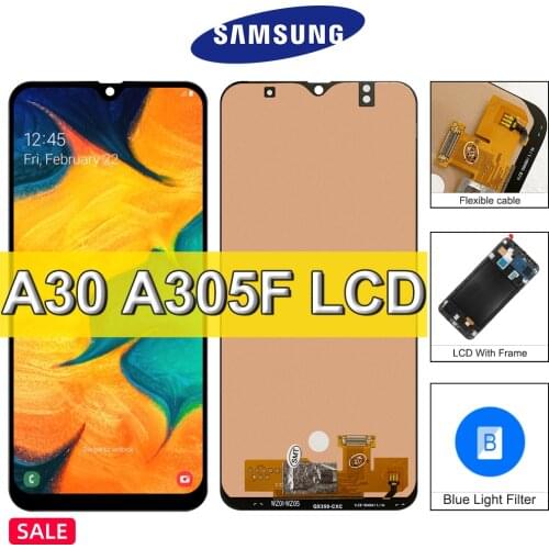 6.4'' LCD For Samsung Galaxy A30 Display Touch Screen Digitizer Assembly Replacement For Samaung A30 LCD FA305/DS A305FN A305G