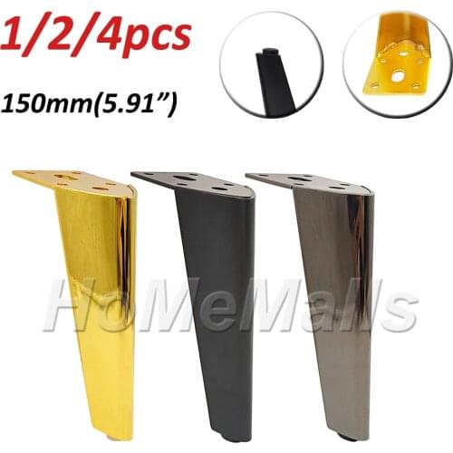 1/2/4pcs Metal Furniture Leg Replacement Leg For Bathroom Cabinet Leg Sofa TV Stand Wardrobe Iron Modern Furniture Feet Hardware