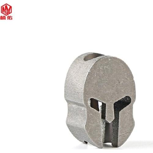 1PC Titanium Alloy Stone Wash EDC Paracord Beads Lanyard Pendants Knife Beads Umbrella Rope Cord Necklace Bracelet Beads Pendant