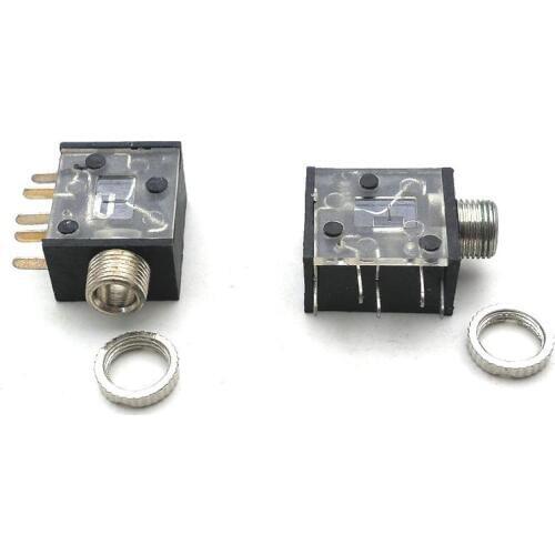10pcs 5pin 1/8" 3.5mm Jack Stereo Headphones Socket nut PCB Panel Mount Chassis