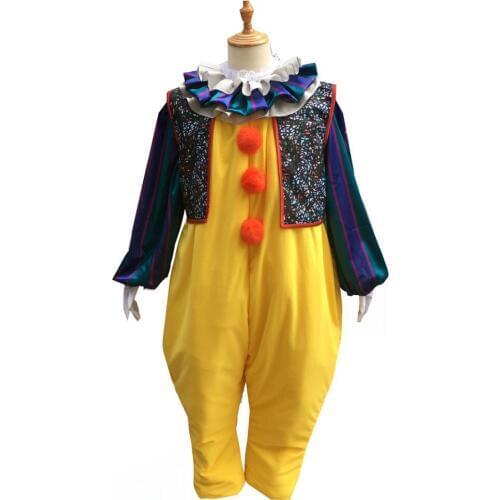 2017 Halloween Fancy Movie Menswear Stephen Kings It Pennywise Cosplay Costume