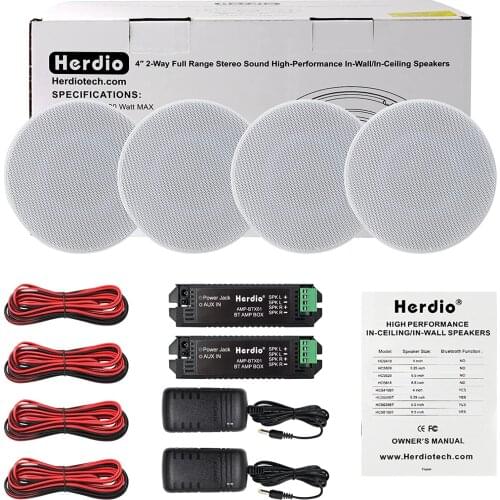 Herdio Outdoor Waterproof Ceiling Bluetooth Speakers For Home Bathroom Boat Yacht Speaker Audio Loundspeaker Stereo Music Player