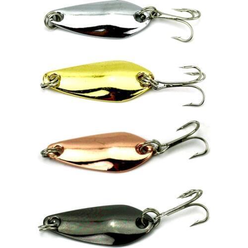 4pcs Spoon Carp fishing lures cranks hard lure wobblers spinners For fishing artificial fake crank bait swimbait spinnerbait