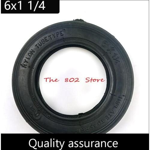 6x1 1/4 6 Inch Outer Tire Wheel for Mini Gas Electric Scooters Folding E-Bike 6x1.25