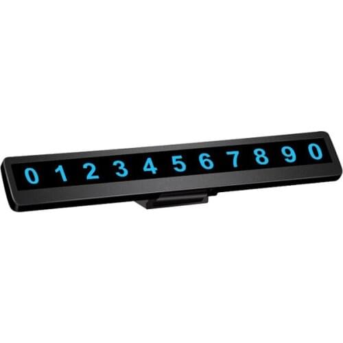 Car Temporary Parking Number Plate Moving Car Parking Lot Telephone Number Plate Luminous Hidden Car Creativity Decoration