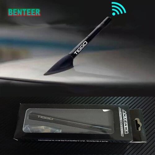12cm Carbon Fiber car Vehicle Aerials Car Radio Antenna sticker For CHERY TIGGO 1 2 3 4 5 7 8 PRO PLUS ARRIZO5
