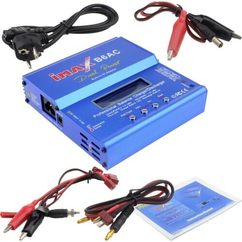 Li-Po Battery Balance Charger NiMh RC Battery Balance AC Digital Chargers Discharger With AC Power Supply Wire For IMAX B6AC