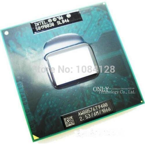 Shipping free T9400 CPU 6M Cache/2.53GHz/1066/Dual-Core Laptop processor for GM45/PM45