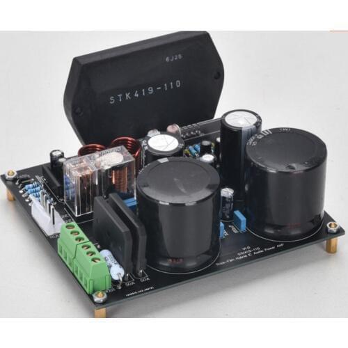 High and low voltage power supply Class H stk419-110 amplifier circuit Double 50W HiFi finished amp board