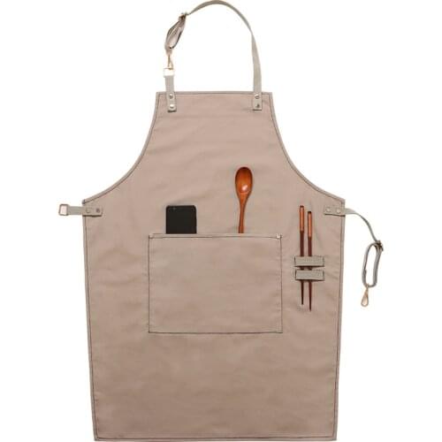 Denim Baber Aprons with Tool Pocket Fashion Black Apron Cleaning Cafe Chef Apron Art Draw Apron Lightweight Fold Apron