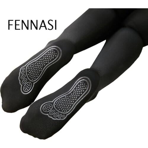 FENNASI Anti-Hook Tear Resistant Super Elastic Tights Female Solid Color High Waisted Nylon Tights Standard Size Sexy Tights