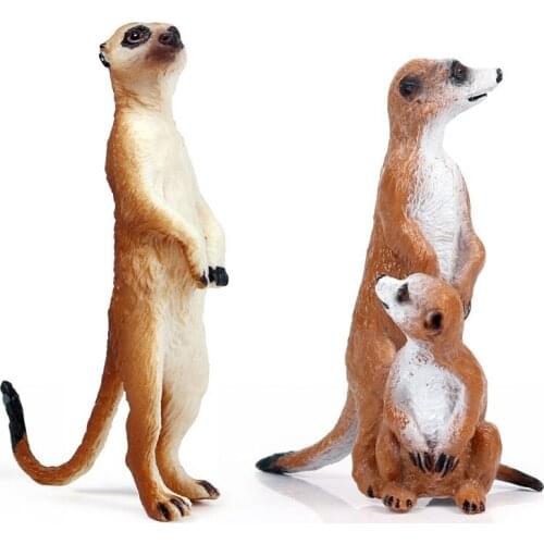 Meerkat Animals Model Action Figure Simulation Wild Animal Action Figures Collection PVC Lovely Toy Kids Gift