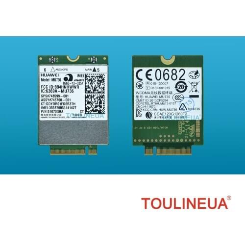 MU736 HS3110 SPS 748599-001 746700-001 WCDMA HSPA+ NGFF 3G WWAN Network Card For HP laptop ZBook 17 15 14 450 G1