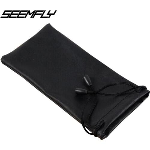 Seemfly 1PC Soft Vintage Glasses Storage Bag Portable PU Leather Pocket Case Holder Pouch Cover Protector Eyewear Accessories