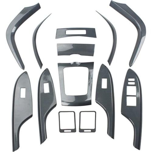 Carbon fiber color Interior Modification Non-film Central Control Steering Wheel Gear Stickers Sequins For 07-13 Toyota Corolla