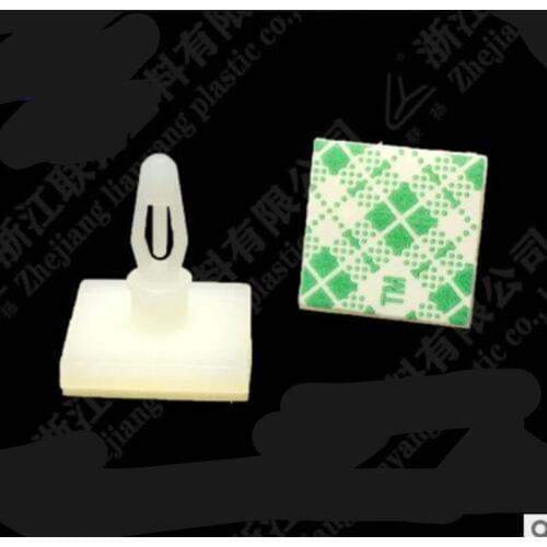 50pcs HC-5/6/8/9/11/13 Nylon Plastic stick on PCB Spacer Standoff 3mm Hole support Locking Snap-In Posts fixed clips Adhesive