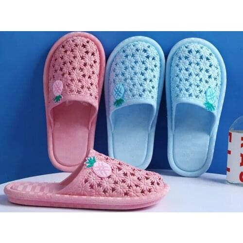 Apanzu Summer New style sandals and slippers for Women non-slip wear-resistant bathroom Leaking slippers home Couples slippers